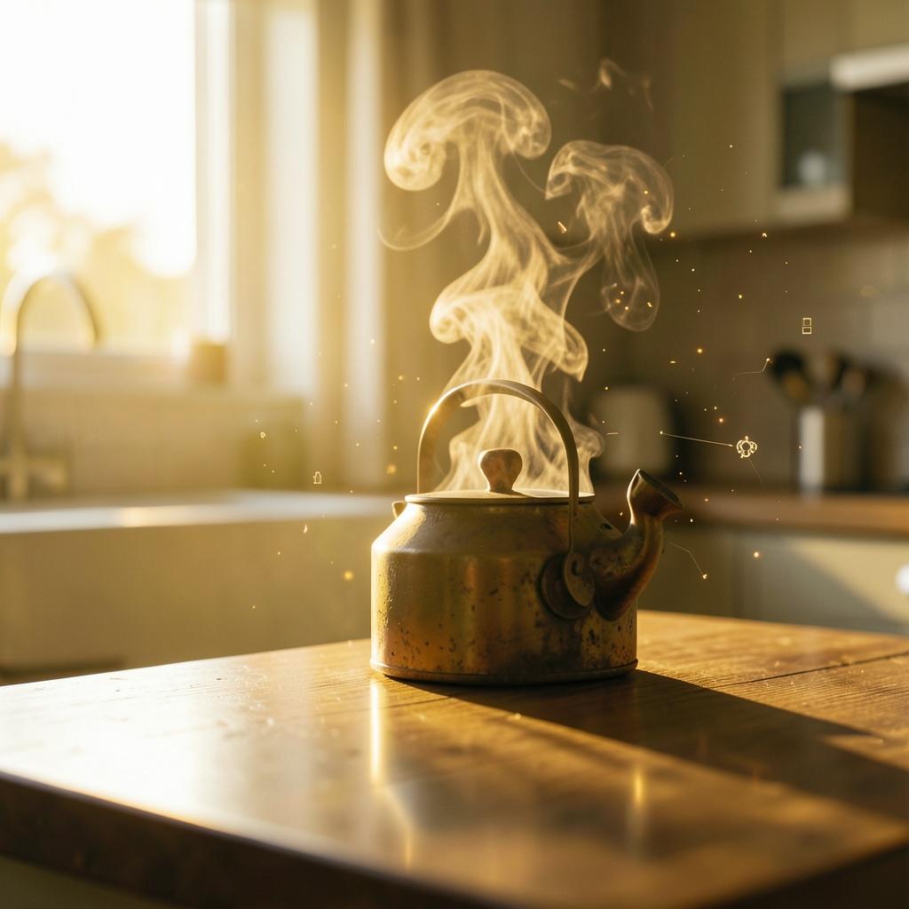 Sun Through the Kettle Steam artwork