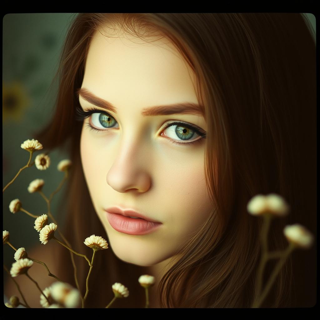 LA BRUNE AUX YEUX VERTS artwork