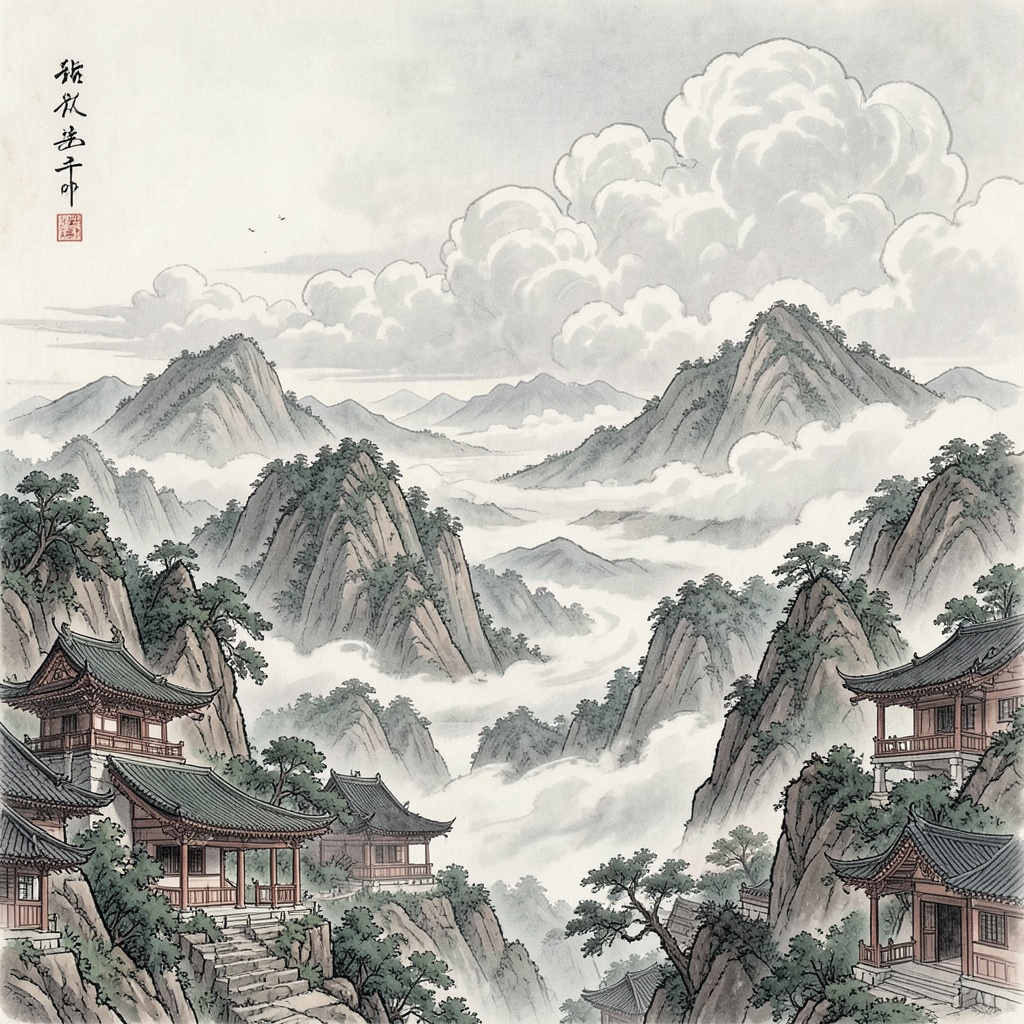 Mây Qua Núi … artwork