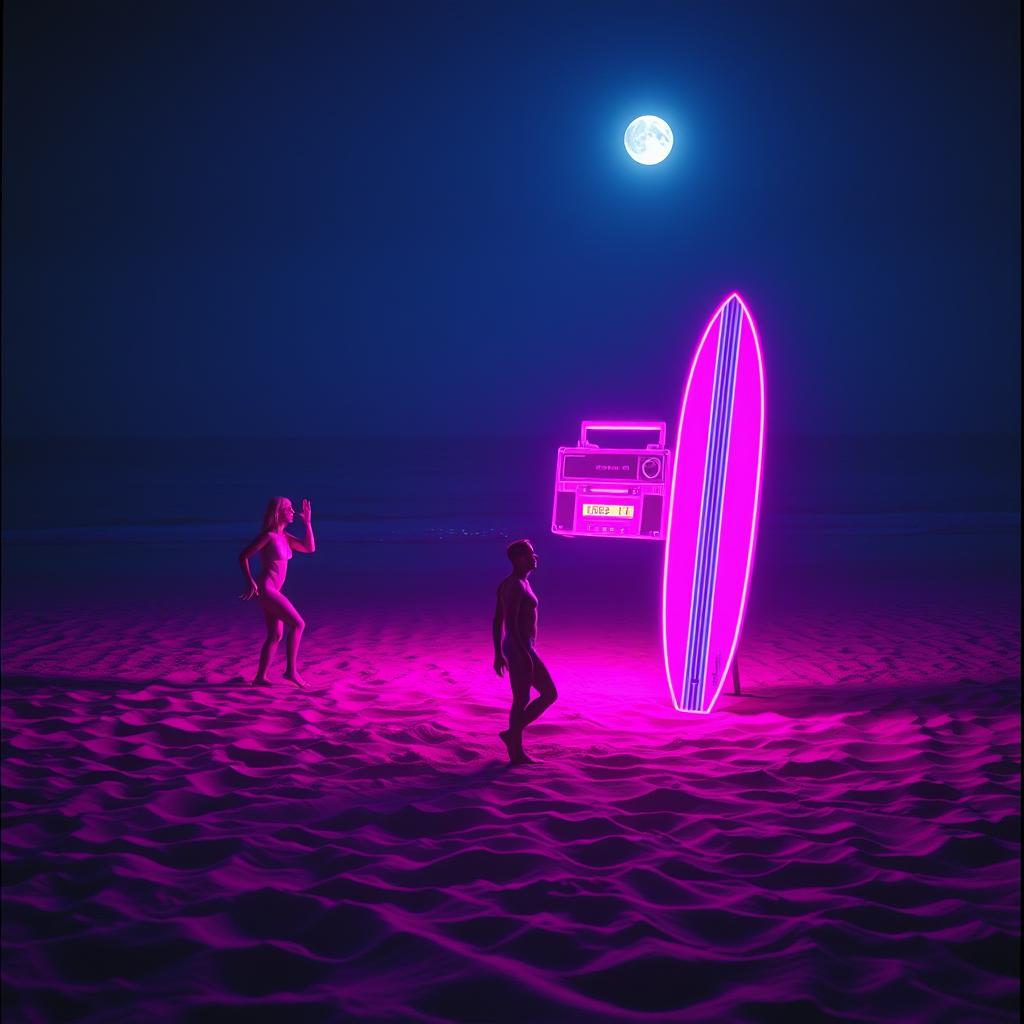 Shriek on the beach artwork