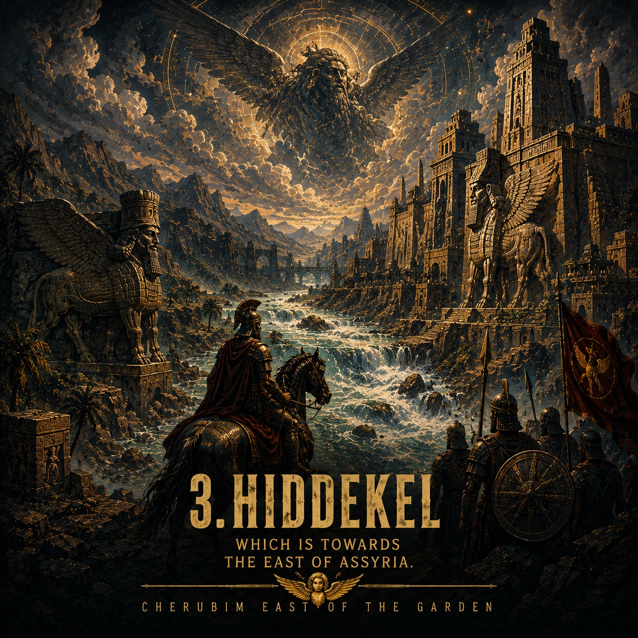 Cherubim East of the Garden - 3. Hiddekel artwork