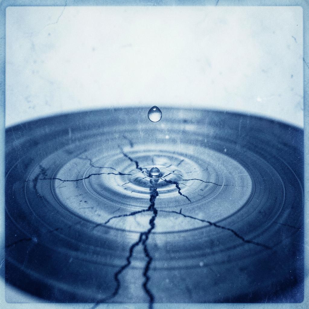 Pluie sur le vinyle artwork