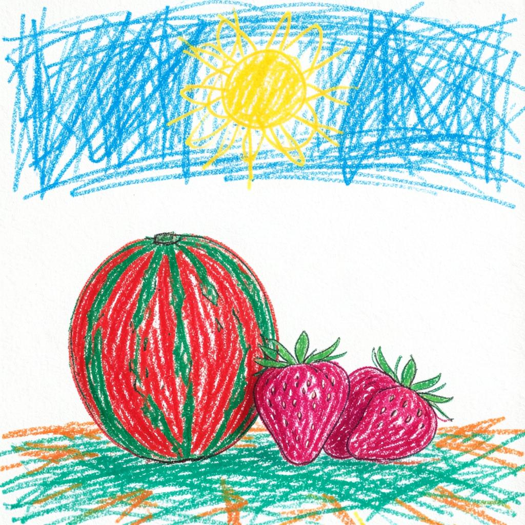 Watermelon & Strawberries artwork