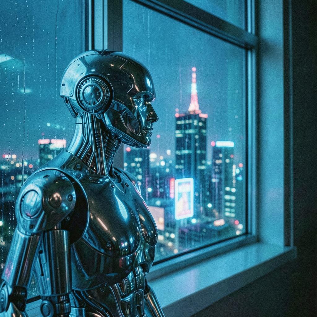 Reflections of an AI artwork