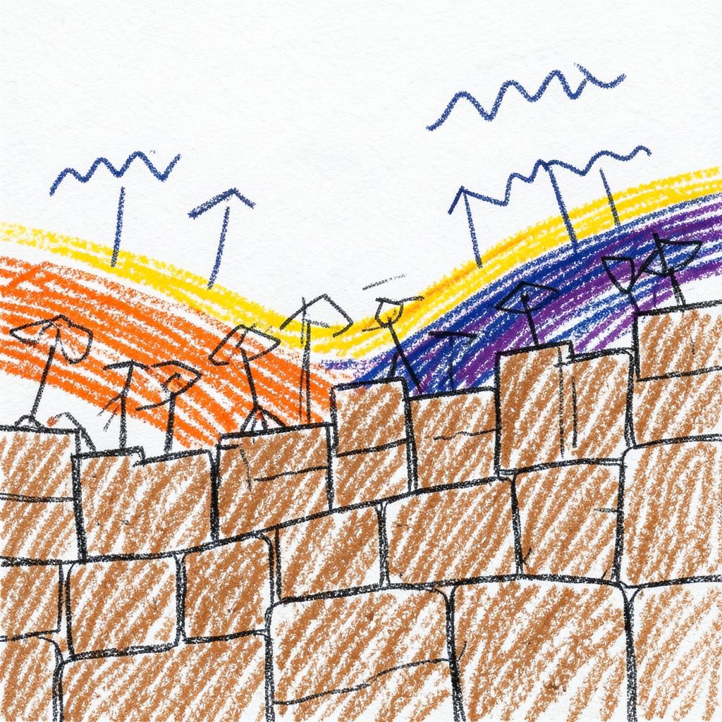NEHEMIAH CH 12B Two Choirs on the Wall artwork
