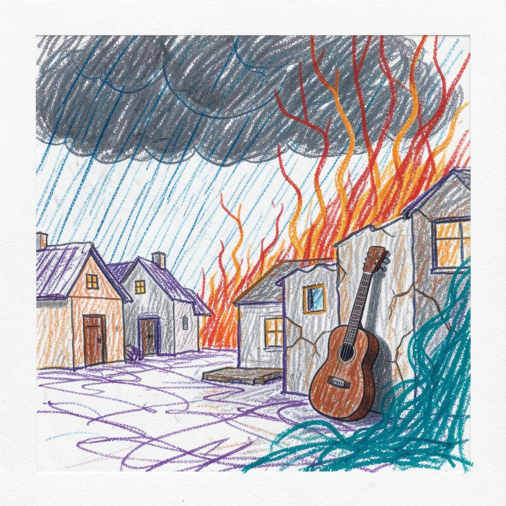 BYA: Symphonic Crossover, Title: Wildfire in the Rain, artwork