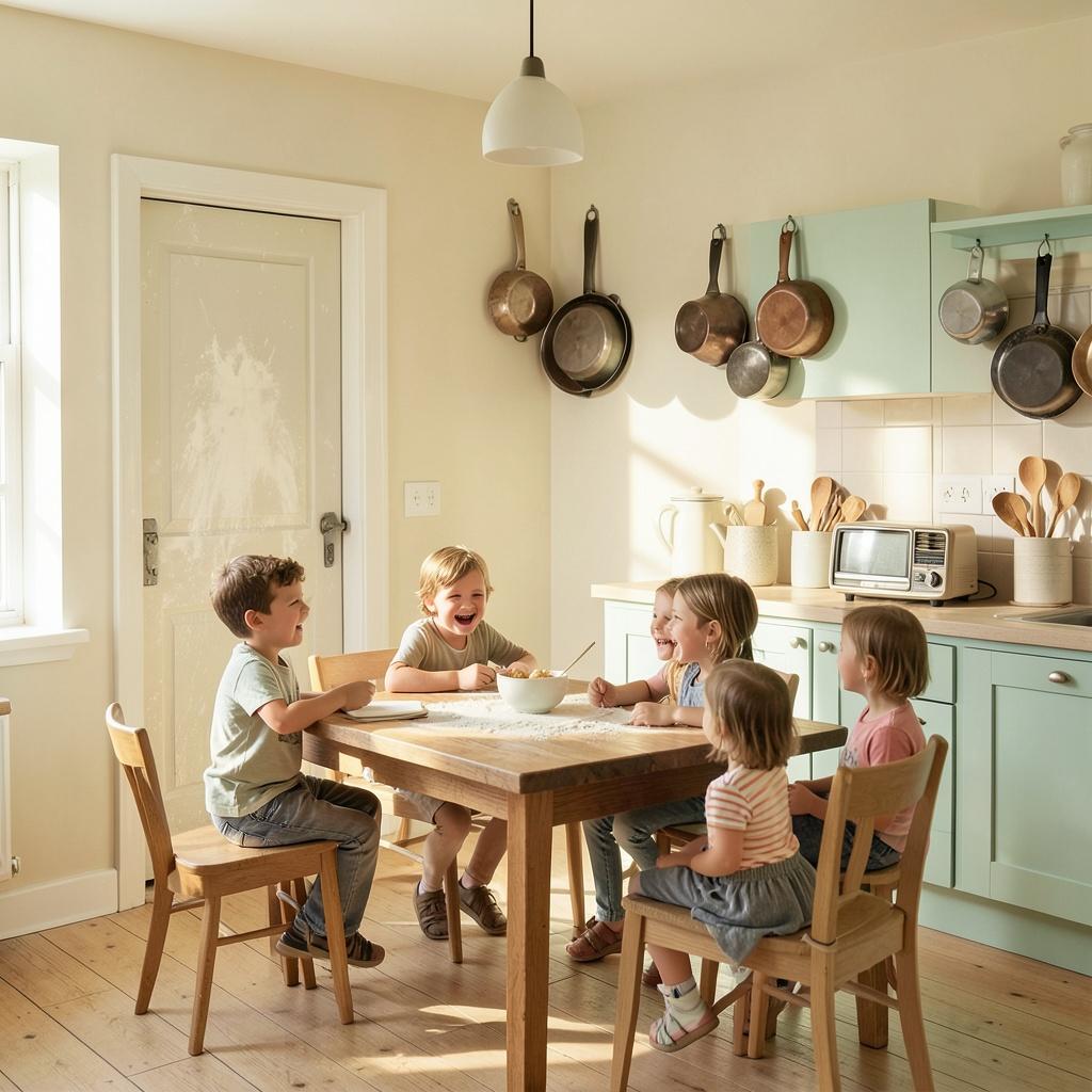 SANDI Is Sunshine cooking with Kids artwork