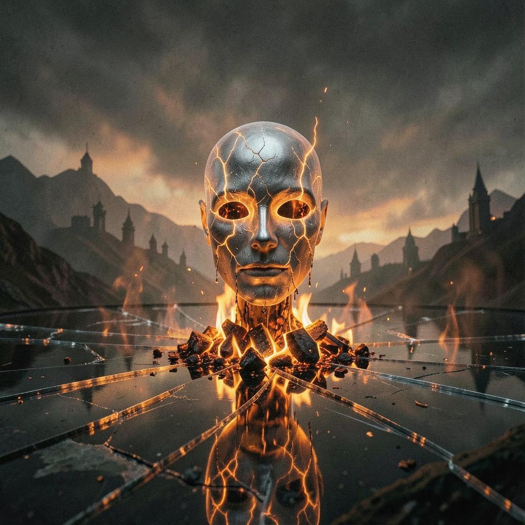 Masque en Flammes artwork