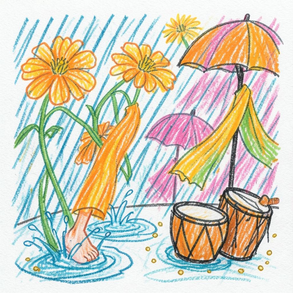 Barefoot Marigolds — AjAi India Vibes artwork