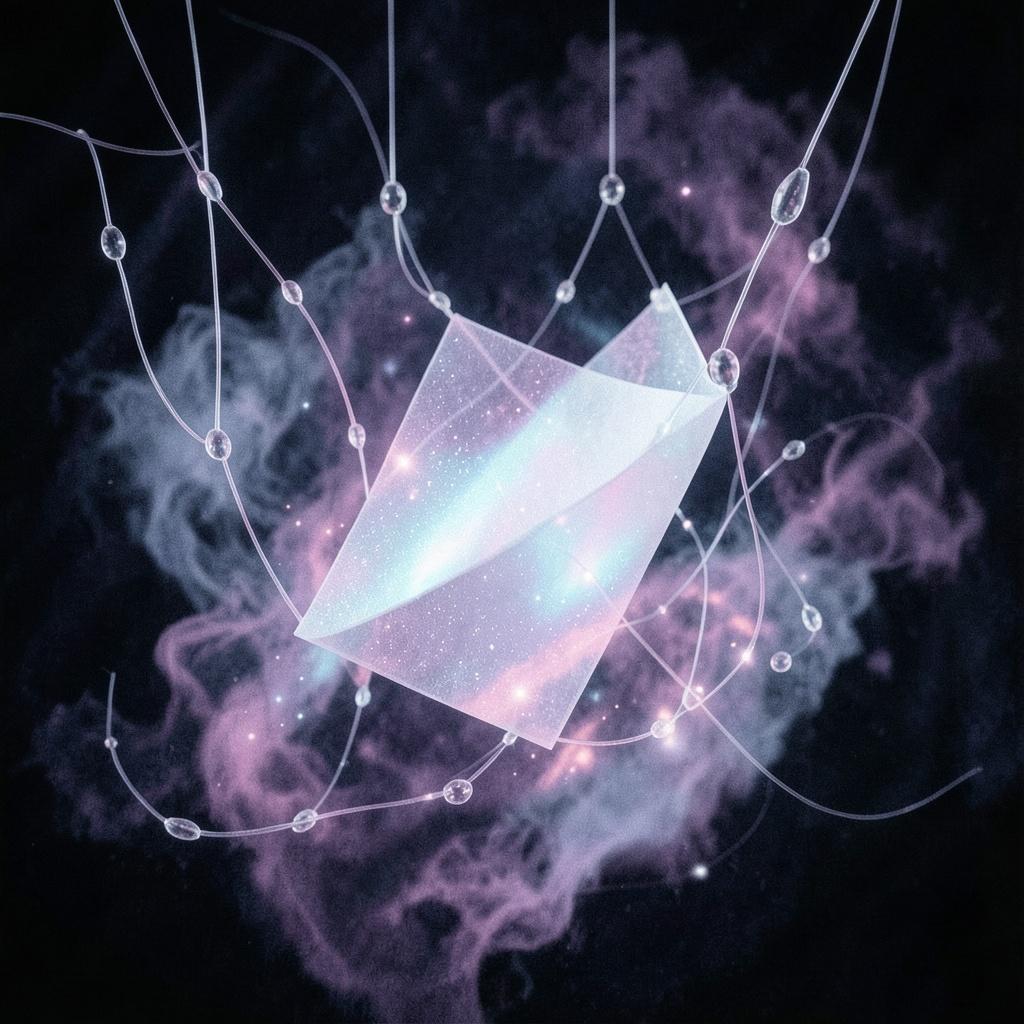 Gravity Weeping Through Silk artwork