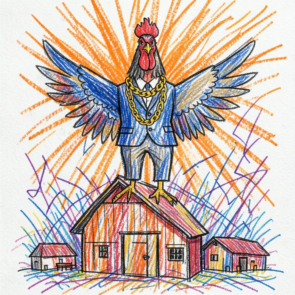 Who Let The Cock Out artwork