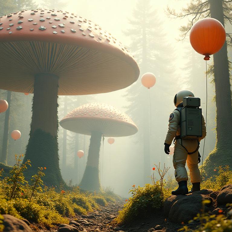Lost Inside the Spore-Wood Forest artwork