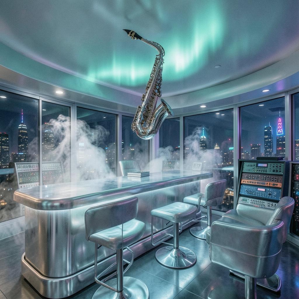 Space age jazz artwork