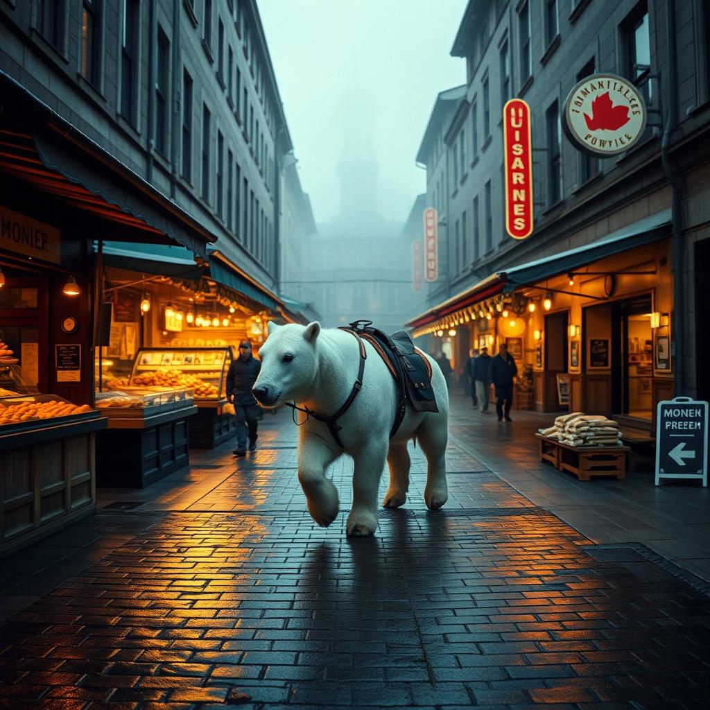 White Bear Through the Side Street artwork