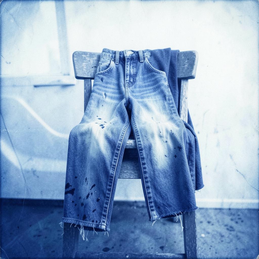 Bleach on Denim artwork