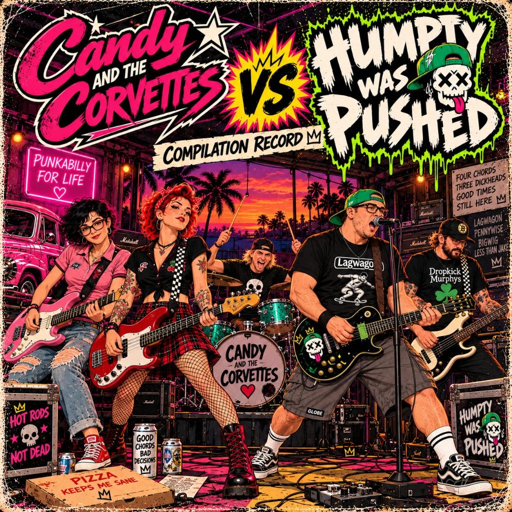 Candy and the Corvettes VS Humpty Was Pushed