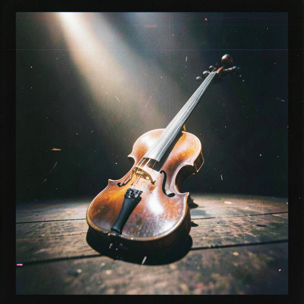 Crying violin solo artwork