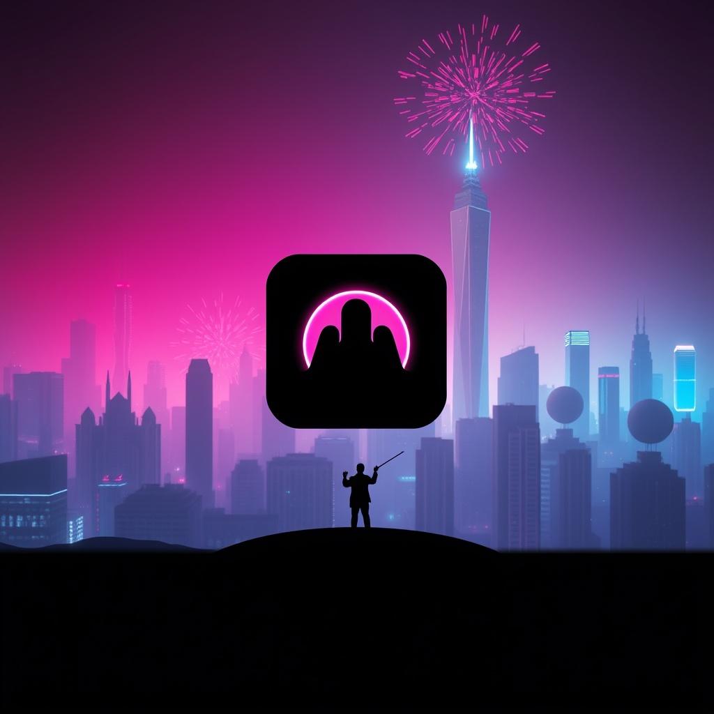 Sleek Black Icon artwork