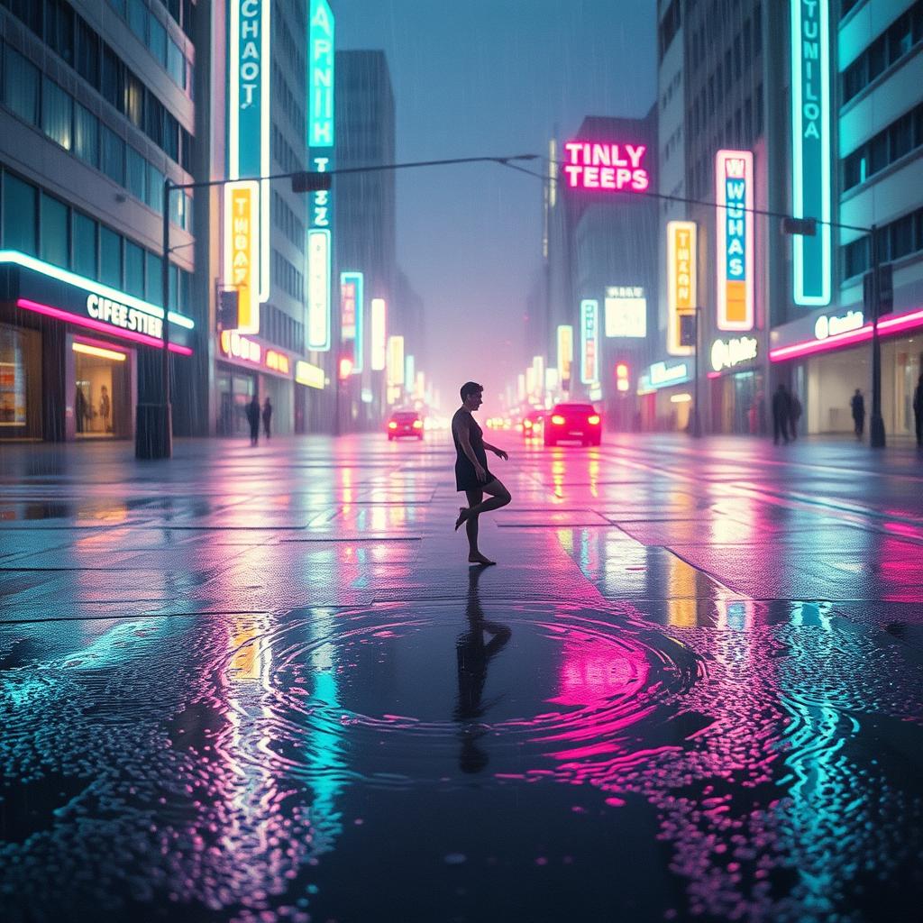 Dancing in the rain artwork