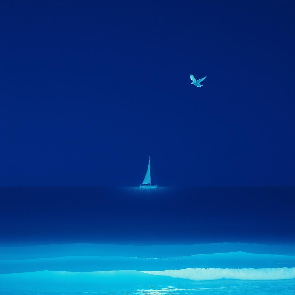 3💙🪼Blue Shore, Five Light-Years Away | Salt, Honey, and the Memory of Blue artwork