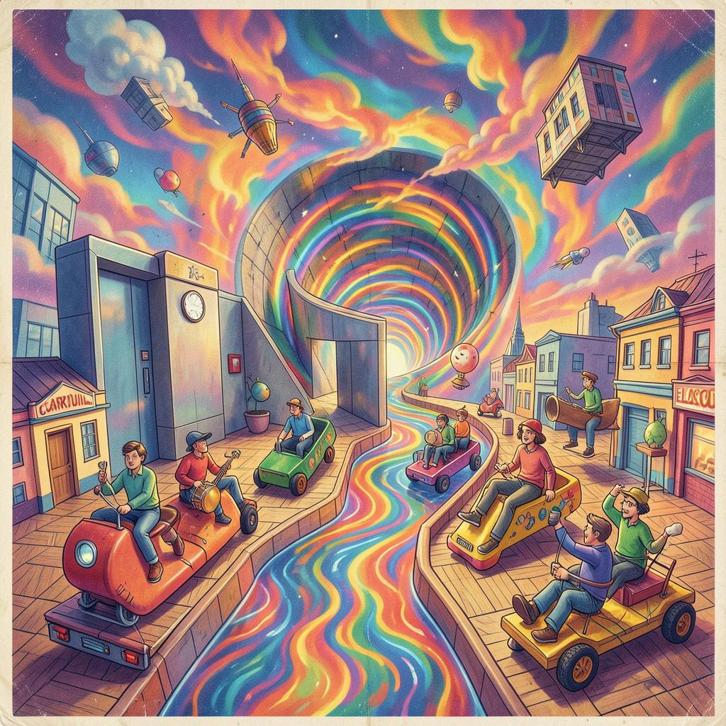 literal elevator music artwork