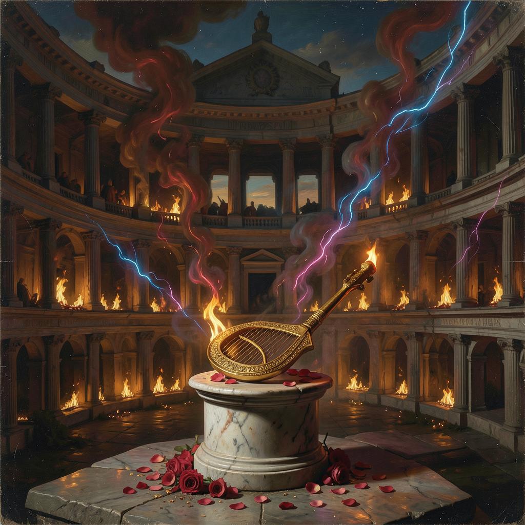 Baila con el fuego y el Neón artwork