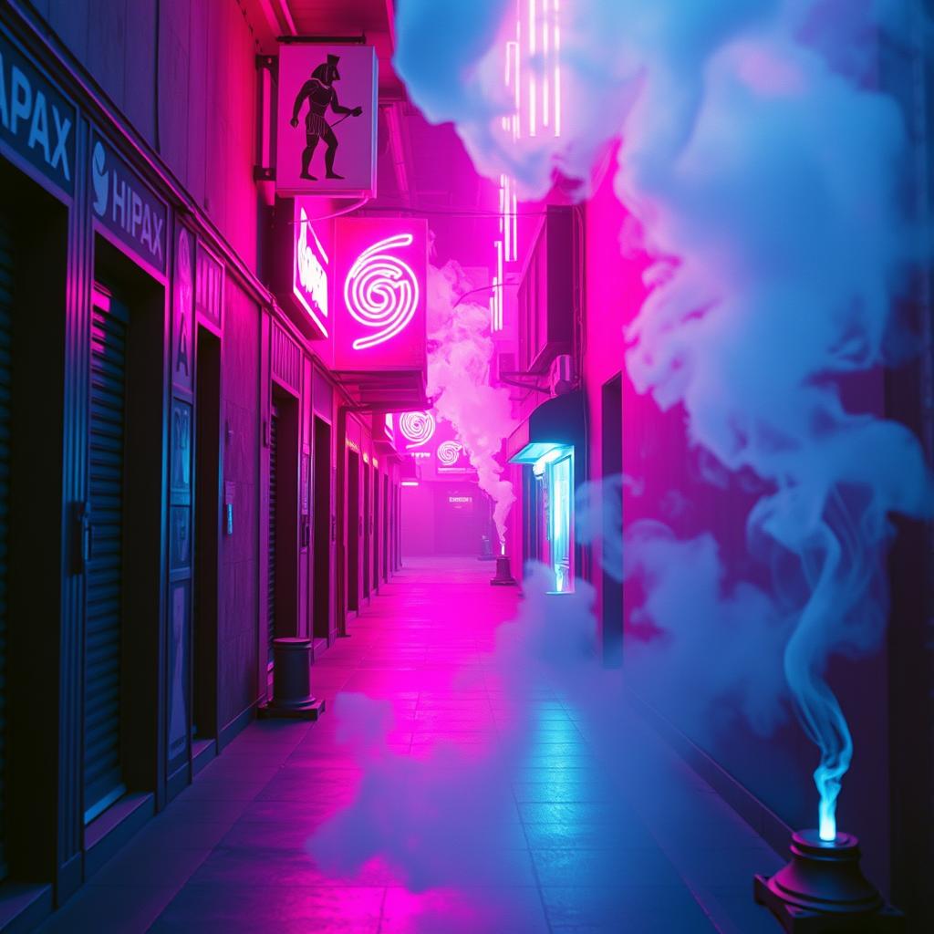 Smoke Like an Asian vz2 80's pop artwork