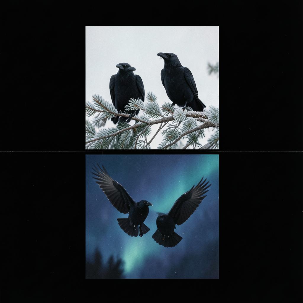 Two Black-Winged Watchers artwork