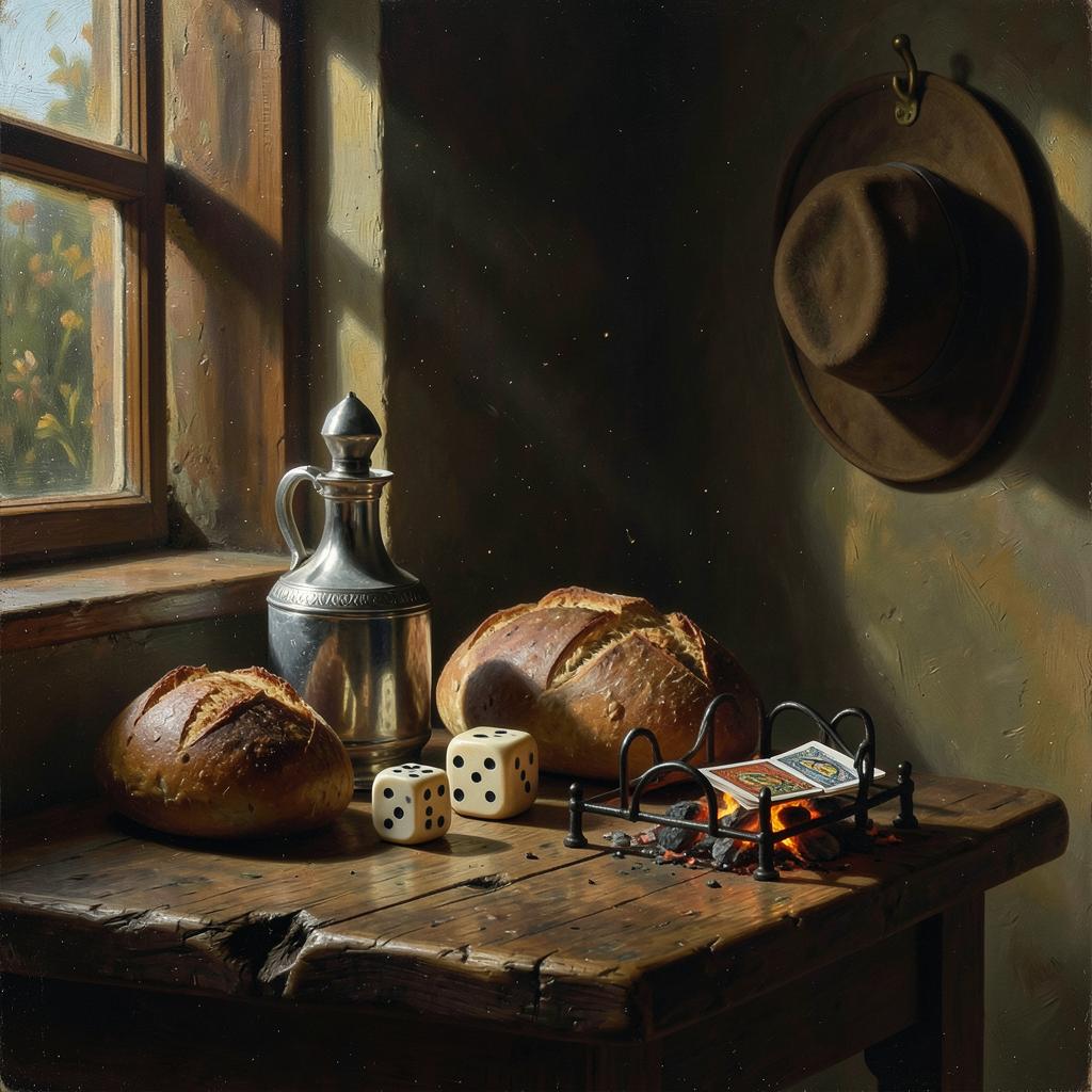 Whiskey, Food and Dice artwork