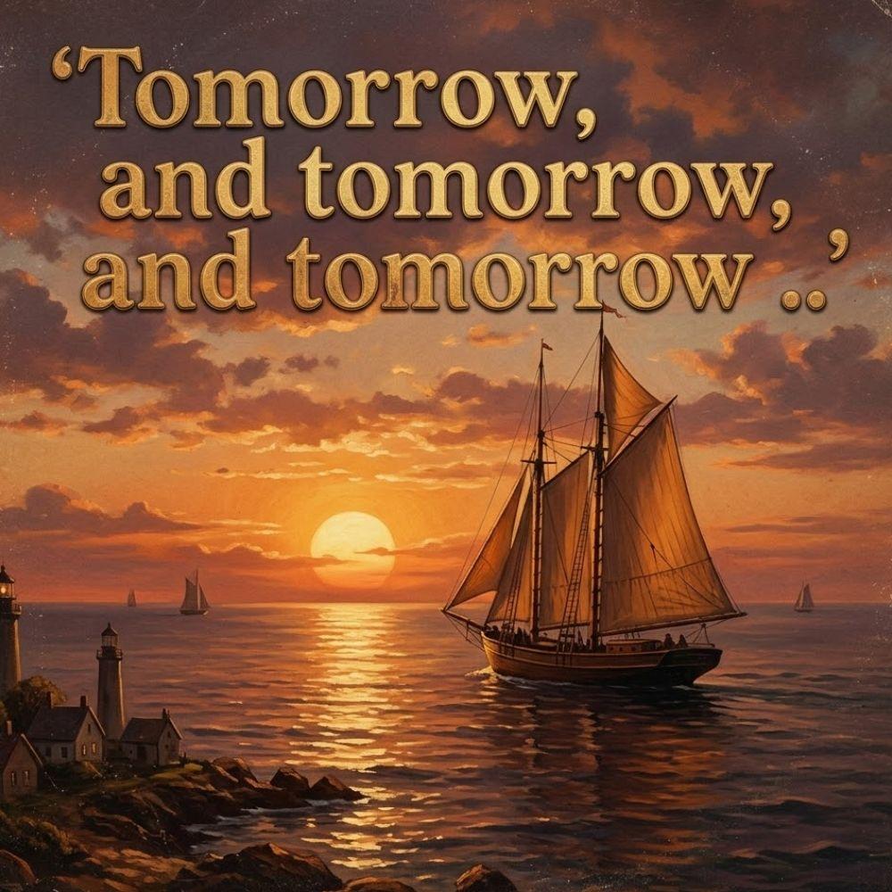 "Tomorrow, and Tomorrow, and Tomorrow"