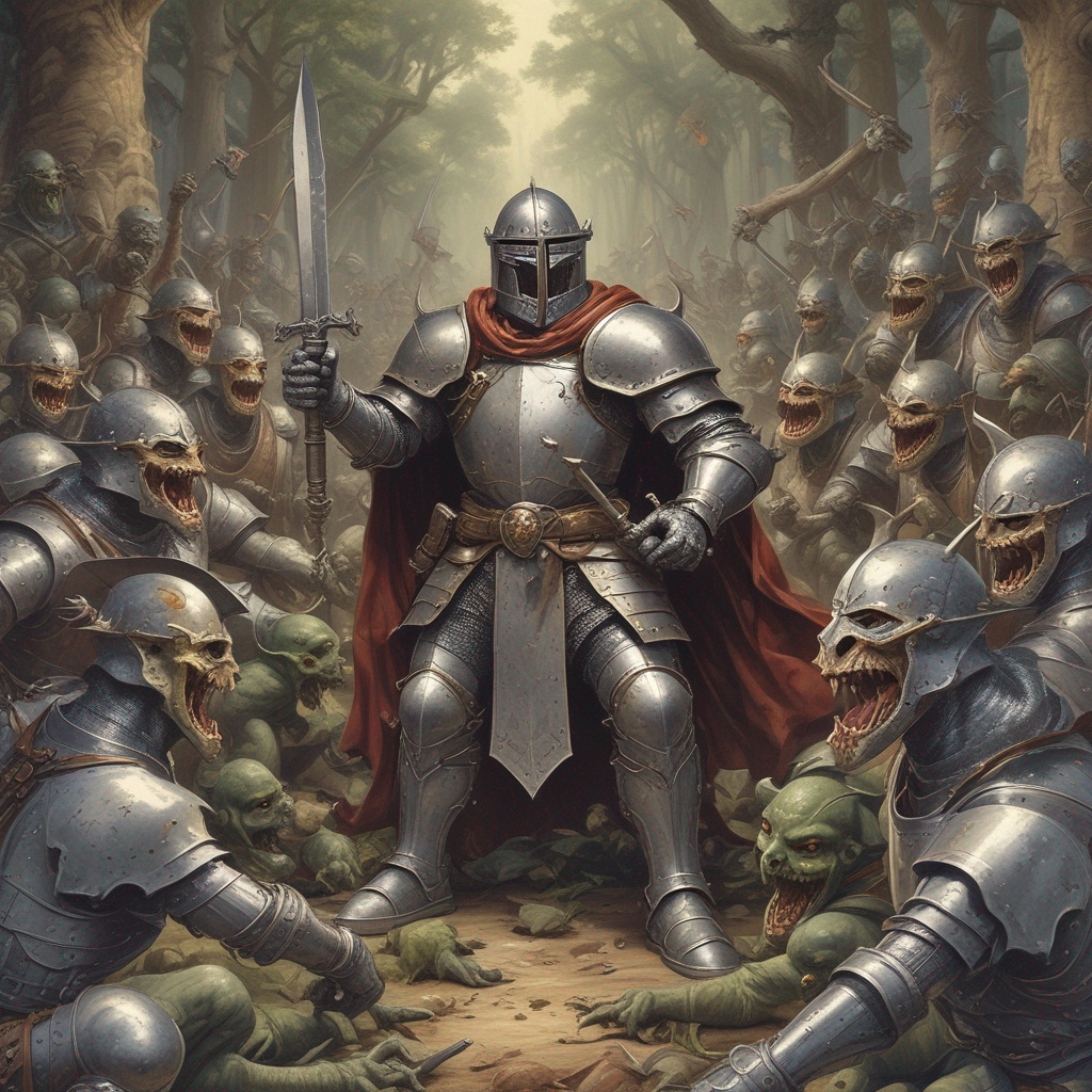 The Clumsy Knight and the Goblin Cave artwork