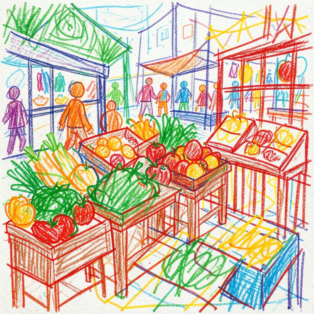 《台灣的菜市場，滿滿人情味》 artwork