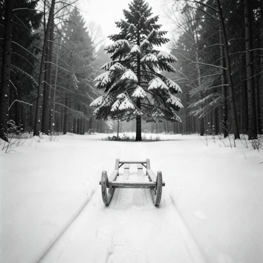 Winterfahrt Im Schnee artwork
