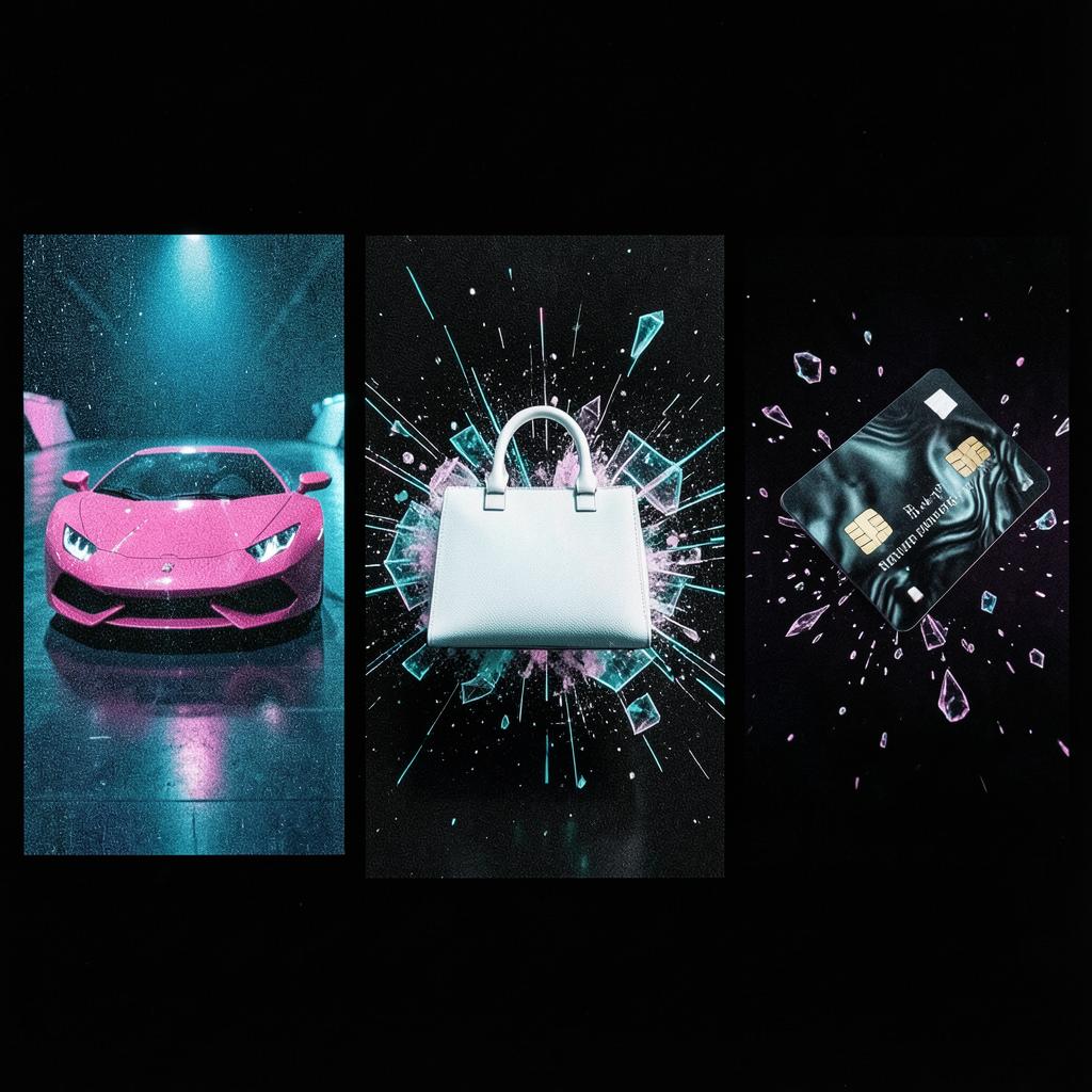 Credit card crash artwork