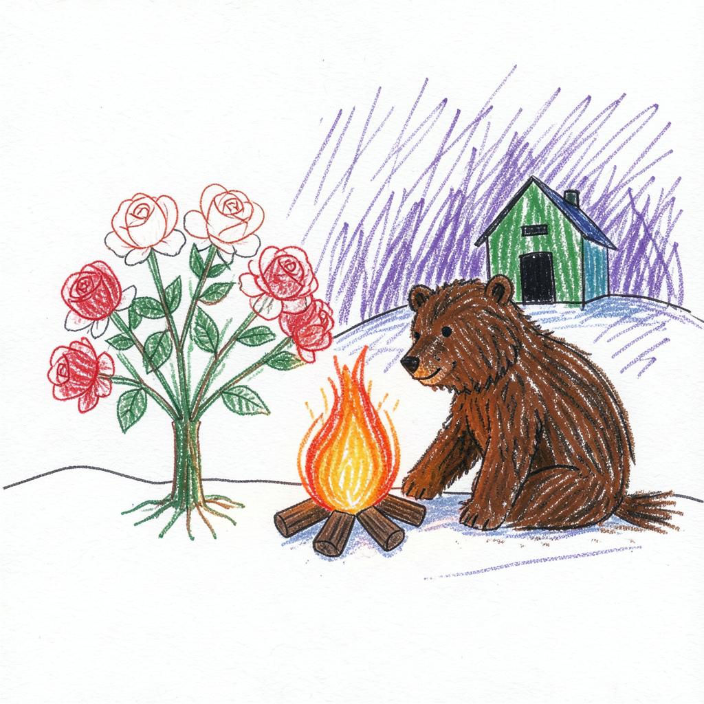 Schneeweißchen und Rosenrot – Rose & Bear Edition artwork