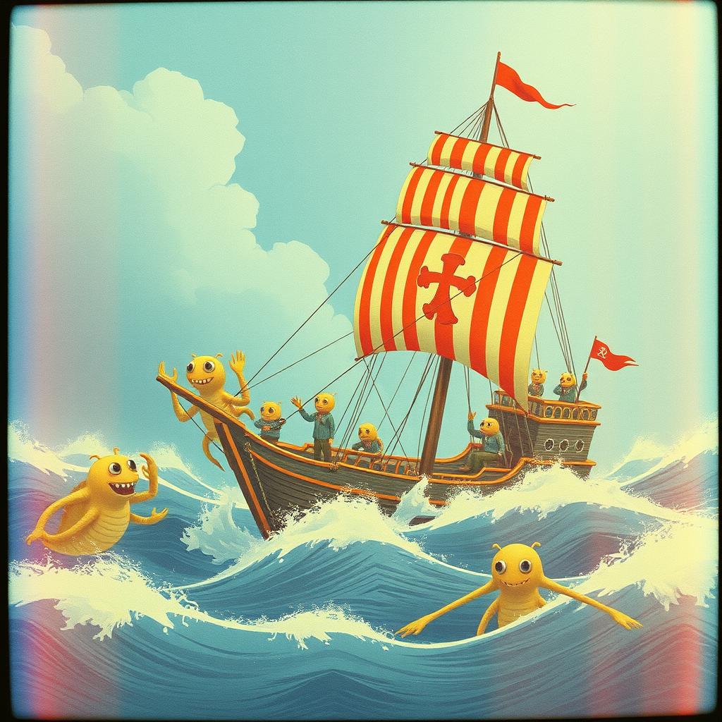 Plundering Sailing Shanty - B Side artwork