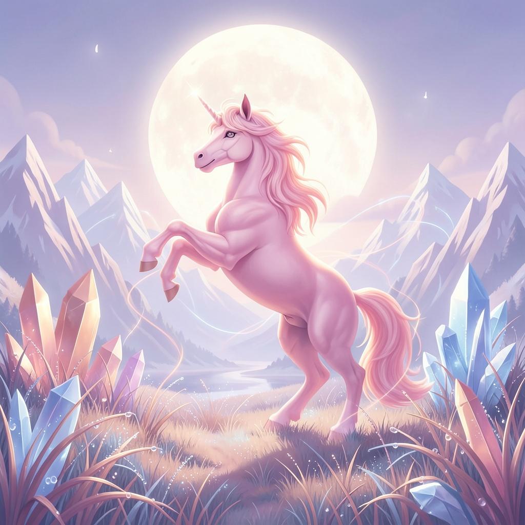 Licorne rosée artwork