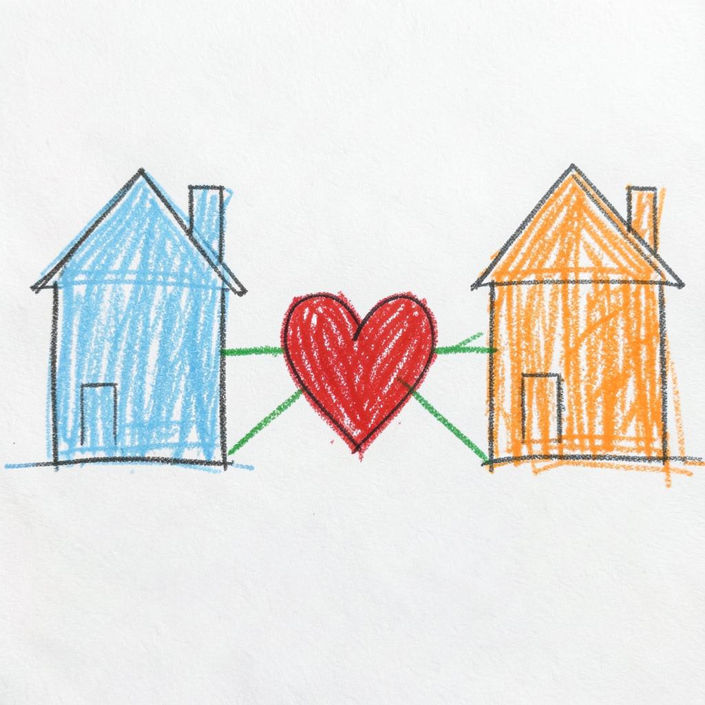 2 homes 1 Love artwork