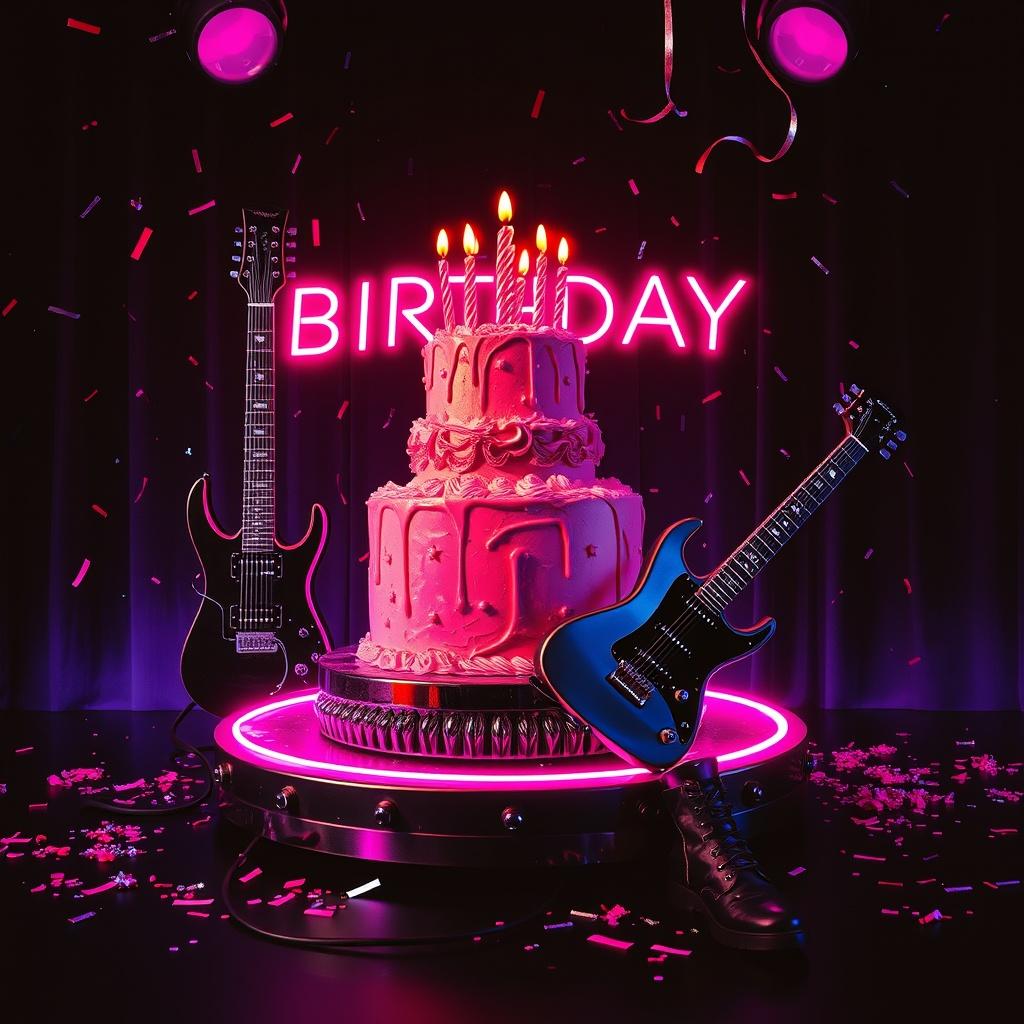 Happy Hair Metal Birthday artwork
