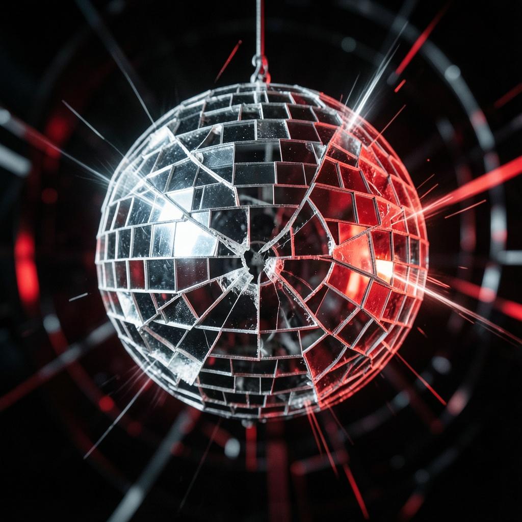 Falling through the strobe artwork