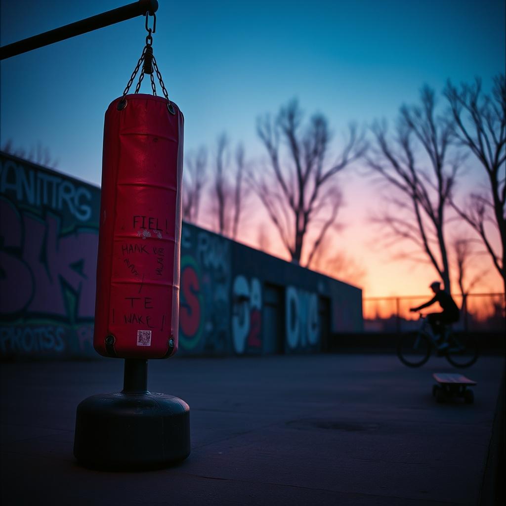 Punching bag artwork