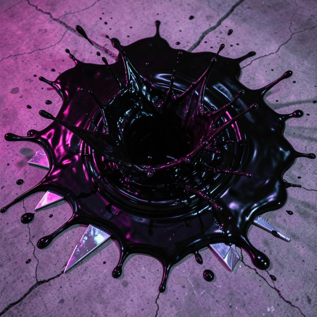 Dirty nasty mushy messy artwork