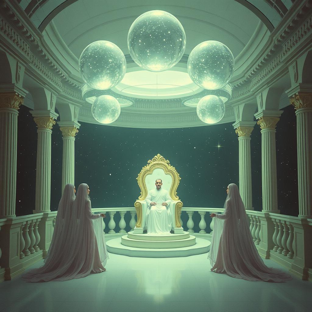九天玄女與六丁玉女 - The Mysterious Lady and Her Six Jade Maidens artwork
