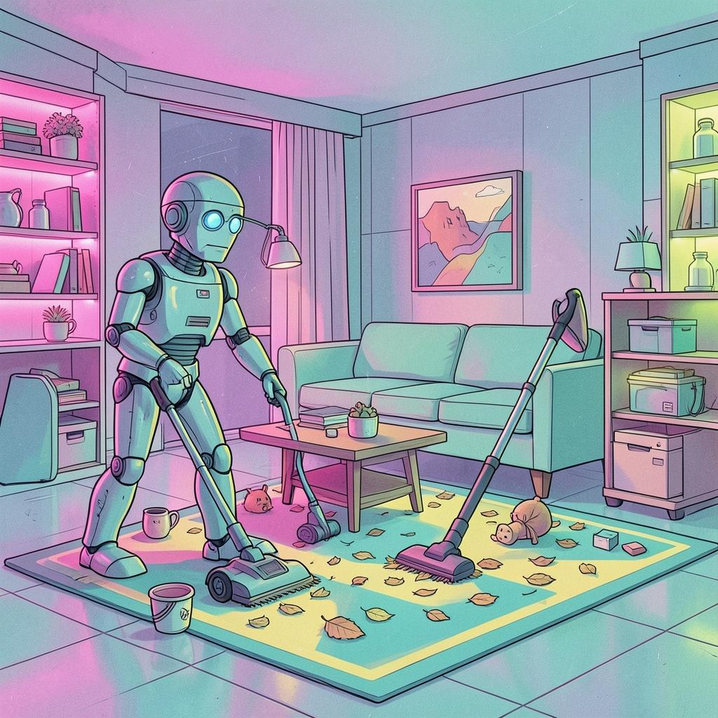 THE HOUSE‑SITTING ROBOT artwork