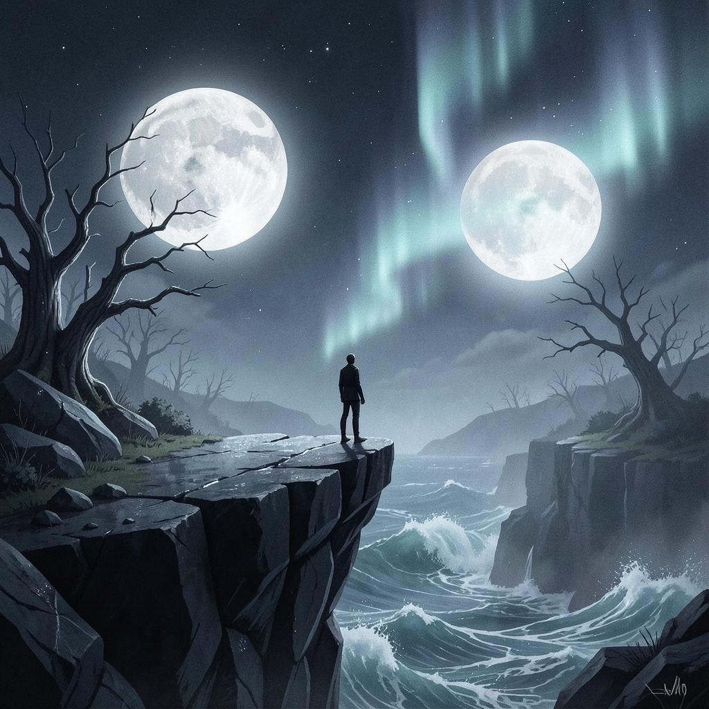 Two Moons in the Abyss artwork