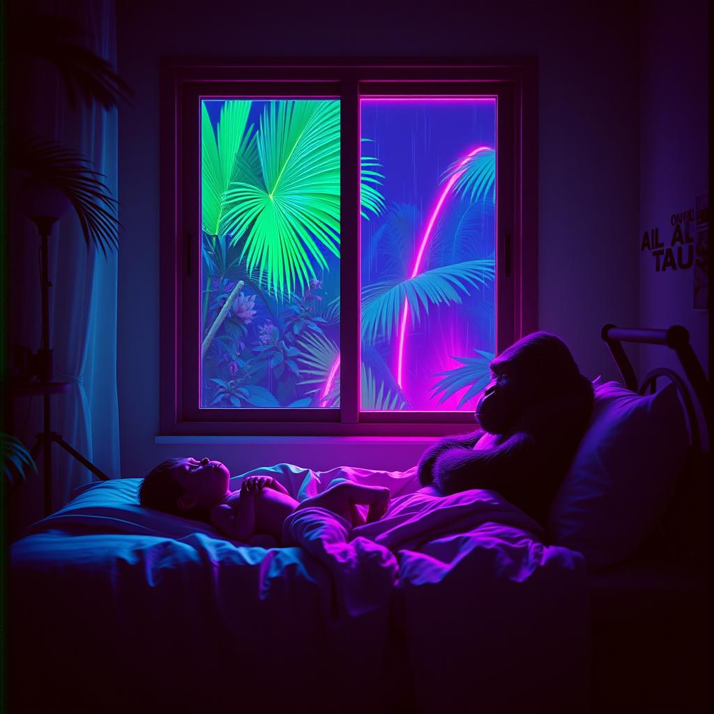 ゴリラが目を覚ます夜 night Remix artwork
