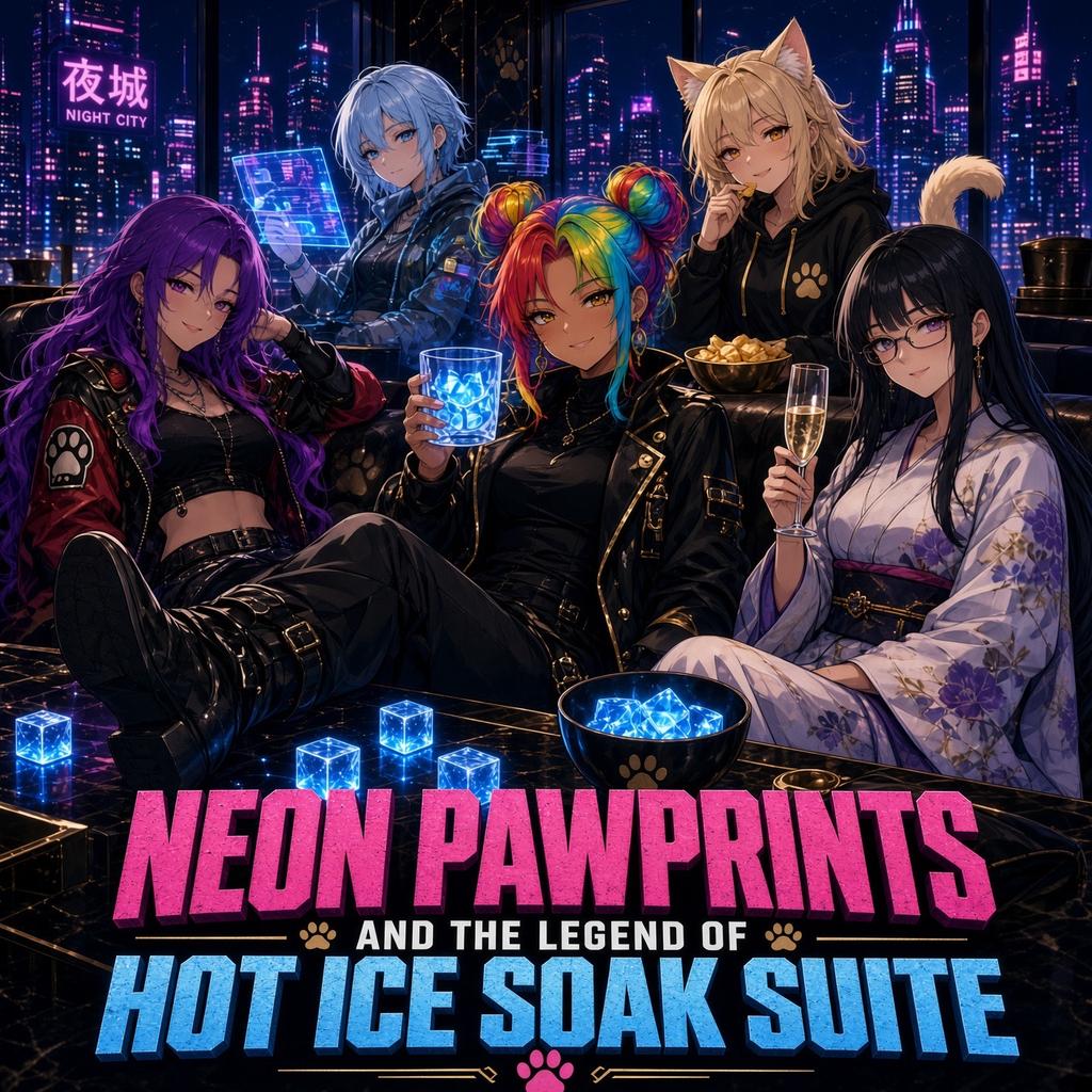 ☆Neon Pawprints☆and The Legend of Hot Ice Soak Suite