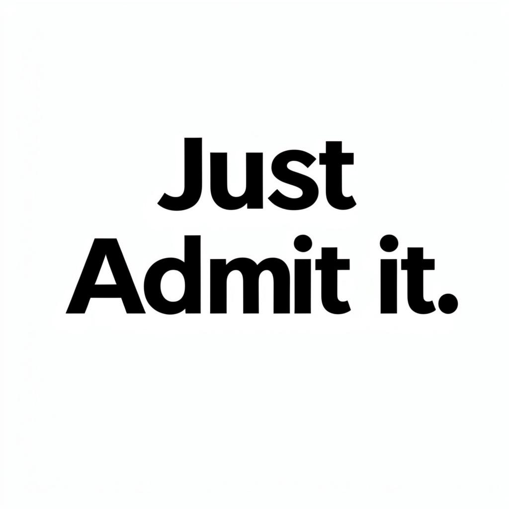 Admitting You Don't Know artwork