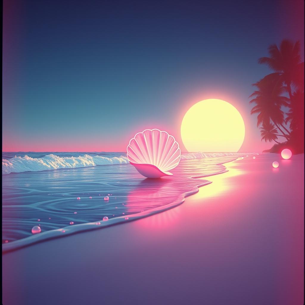 Warm Waves, Neon Nights artwork