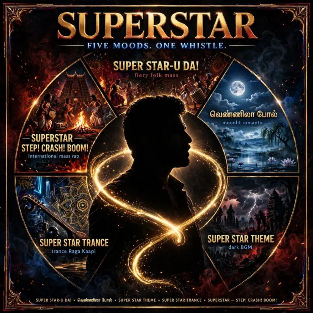 SUPERSTAR - FIVE MOODS. ONE WHISTLE